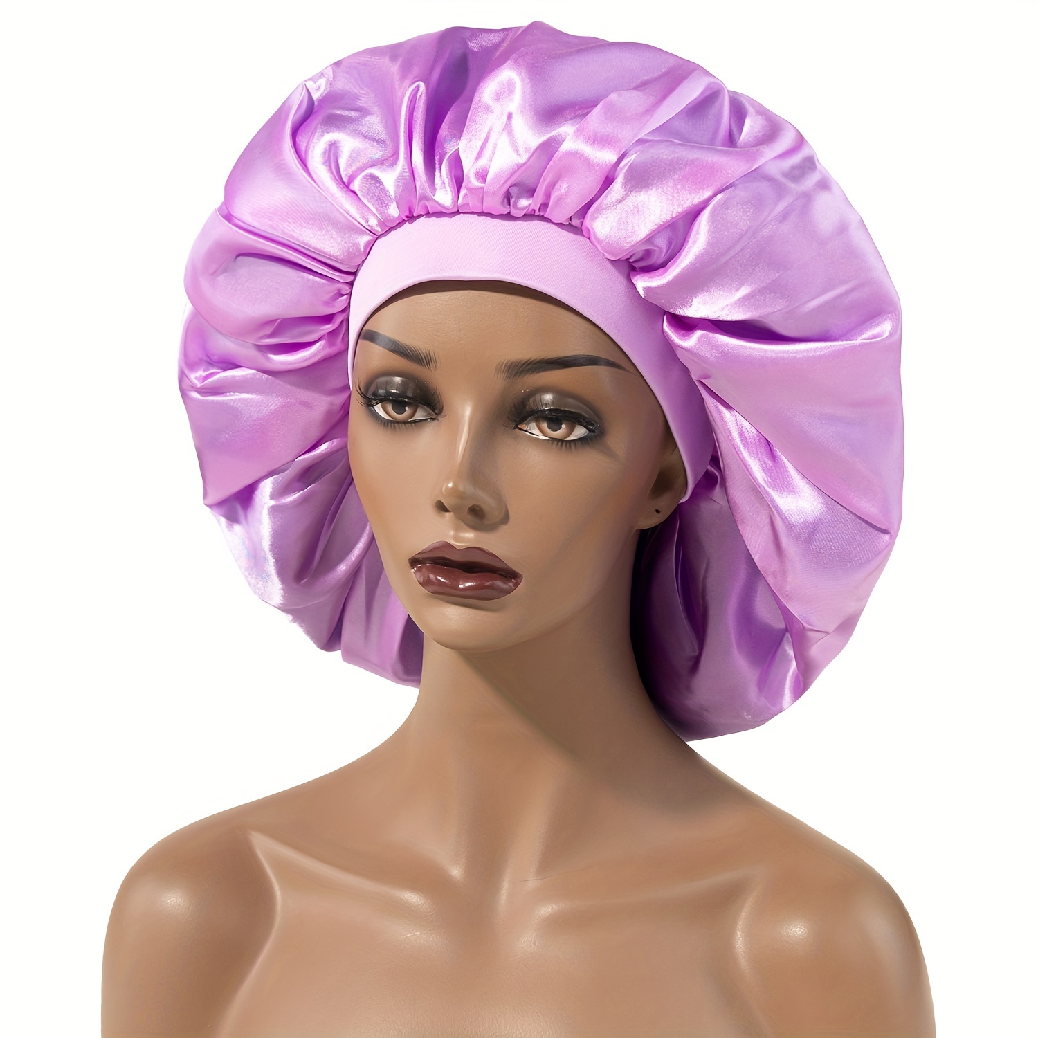 Satin Bonnet Women Large Size Curly Long Hair Protects Hair