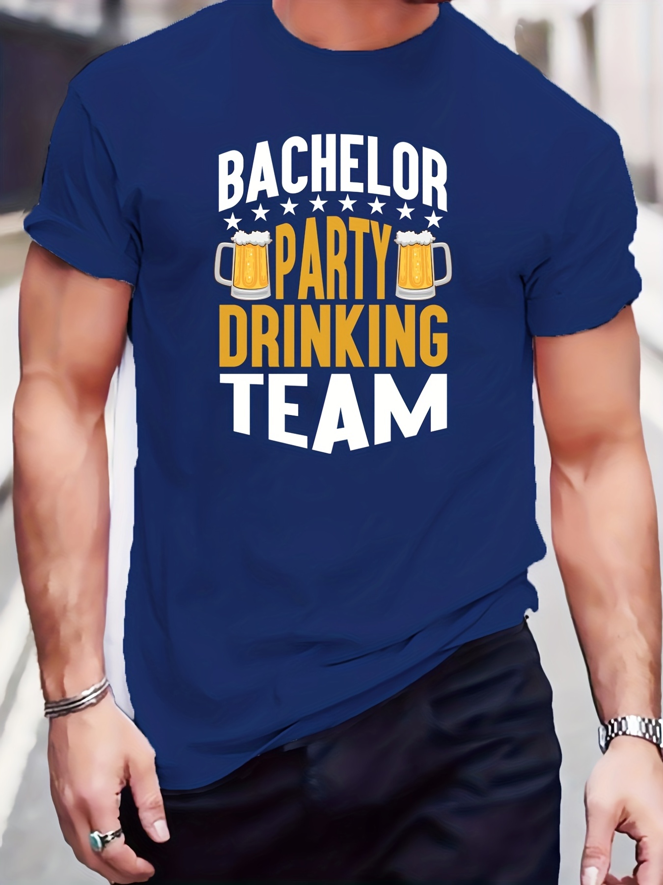 Bachelor Party Can Coolie - Pack of 10 Can Coolers with Gold Text Bachelor Party - Rock On! | Bachelor Party Favors for Men Team Groom Cup Bachelor