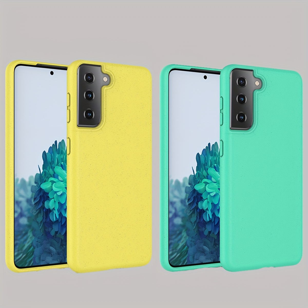 

2 Pcs Eco Mobile Phone Case For Samsung For Galaxy A14 5g A23 4g 5g A54 5g S21 S22 S23 Plus Ultra Green Vegan