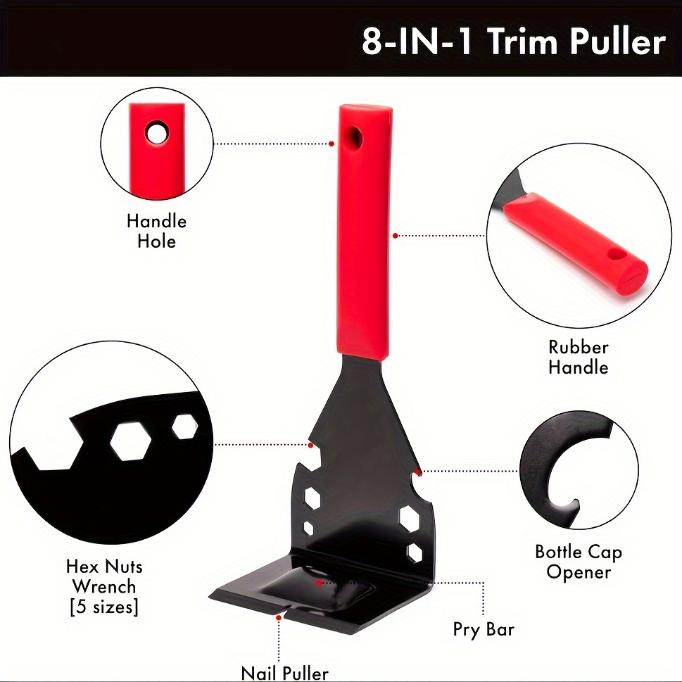 Trim Puller, Removal Tool for Baseboard, Molding, Siding Flooring Removal