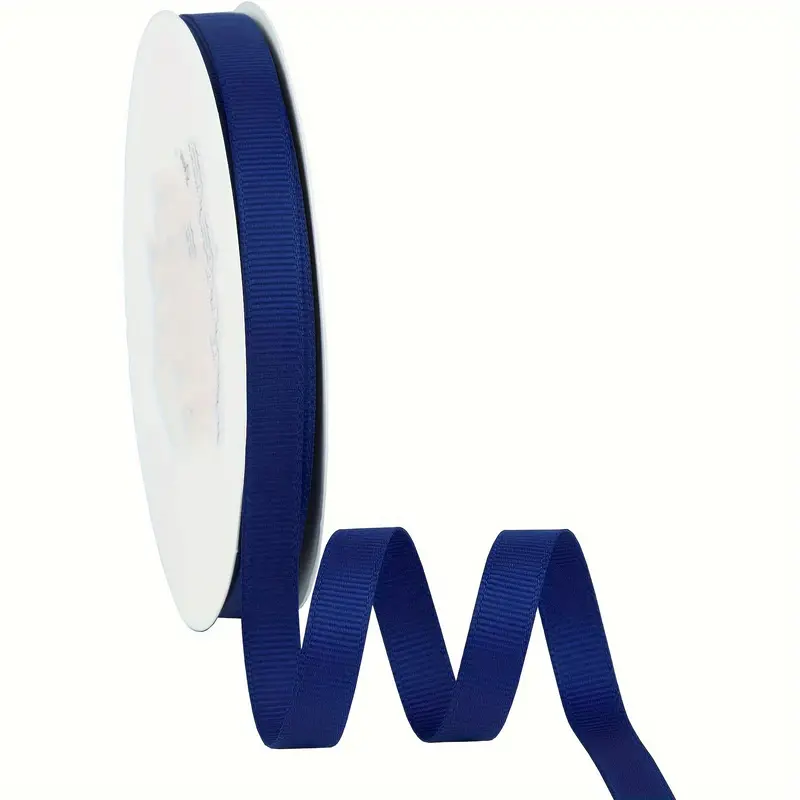 Solid Grosgrain Ribbon 91 Metre Navy Blue Ribbons For - Temu
