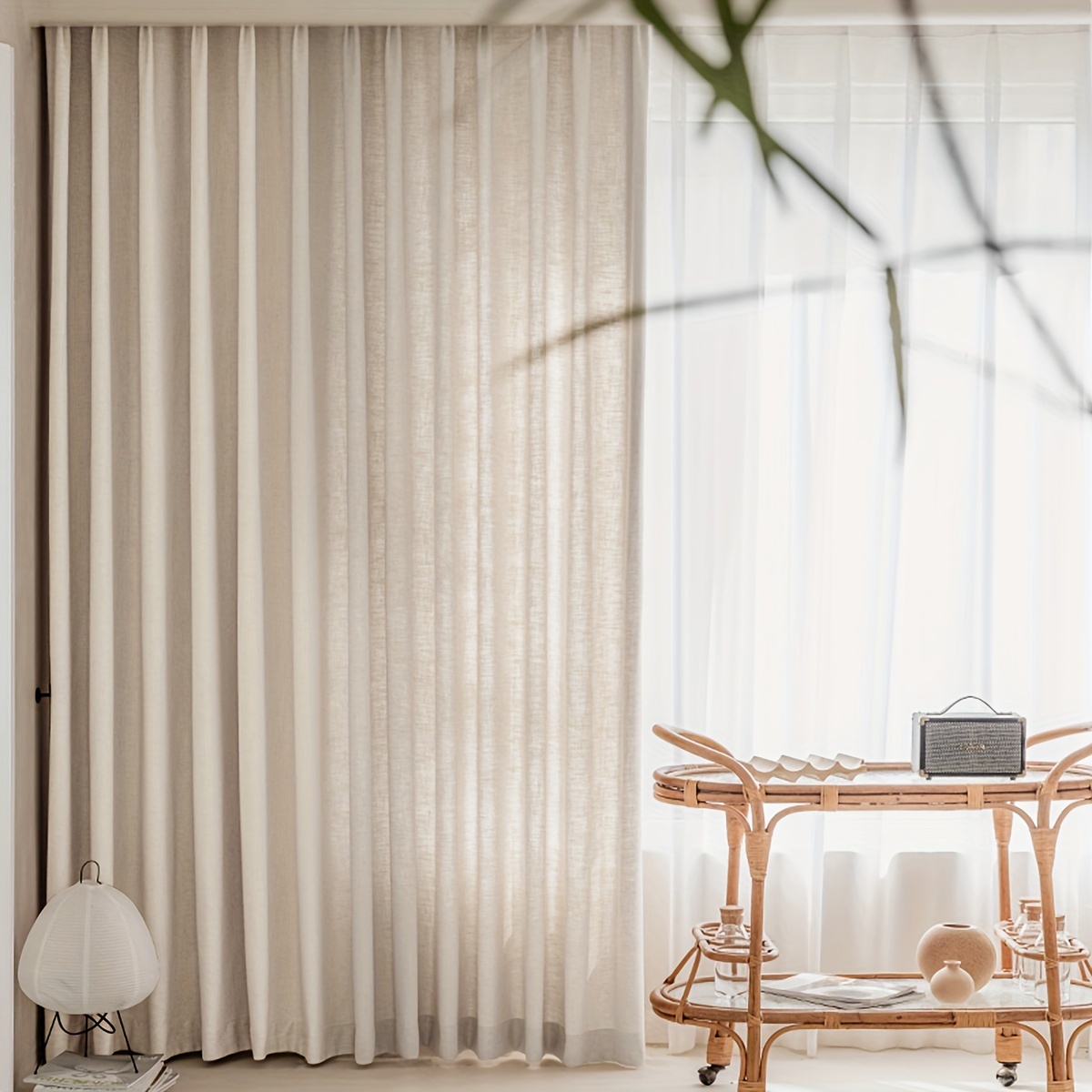 Linen Track Curtains - Temu