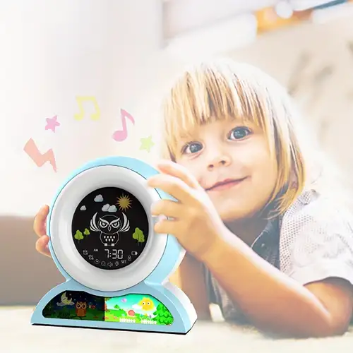 OK to Wake - Reloj despertador para niños, reloj de entrenamiento del sueño  con luz nocturna y máquina de sonido, reloj despertador para niños para