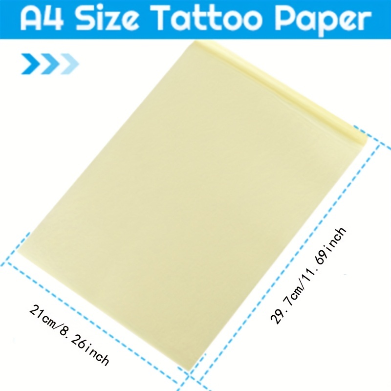Tattoo Transfer Paper 8.5''x11' Inch | Tattoo Stencil Paper 40 Sheets –  HTVRONT