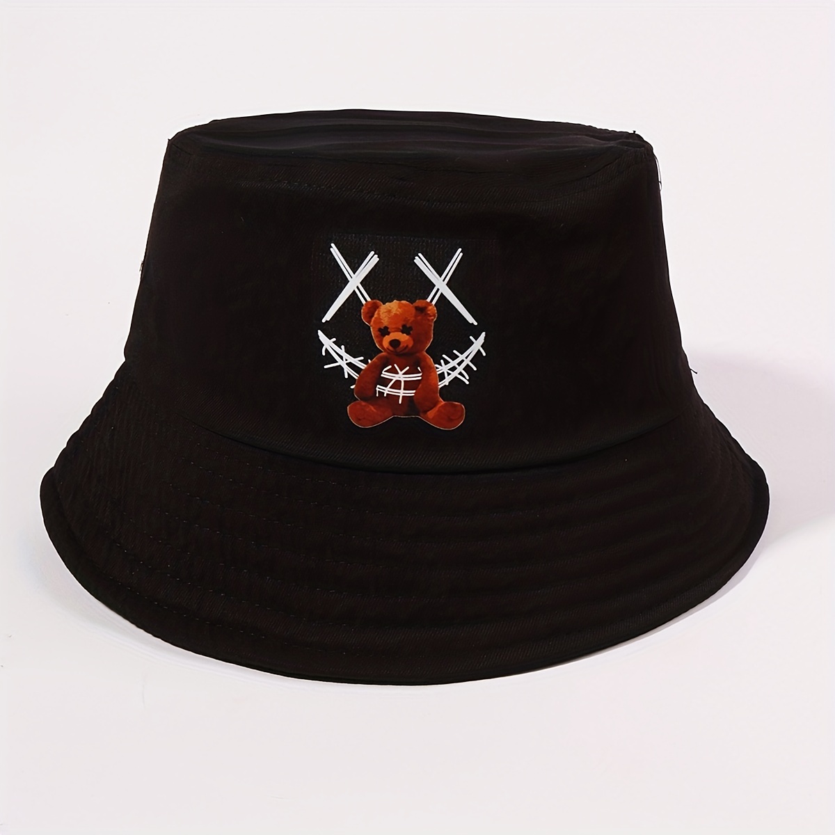 Smiling Face Bear Bucket Hat for Women