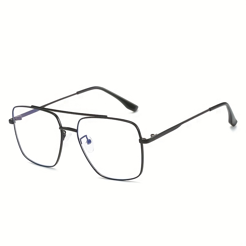 Gafas de aviador de moda con lentes transparentes