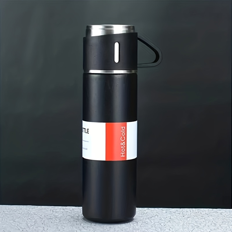 Ins Simple Stainless Steel Thermos Water Bottle Creative Portable Large  Capacity Men Women Vacuum Insulation Cup