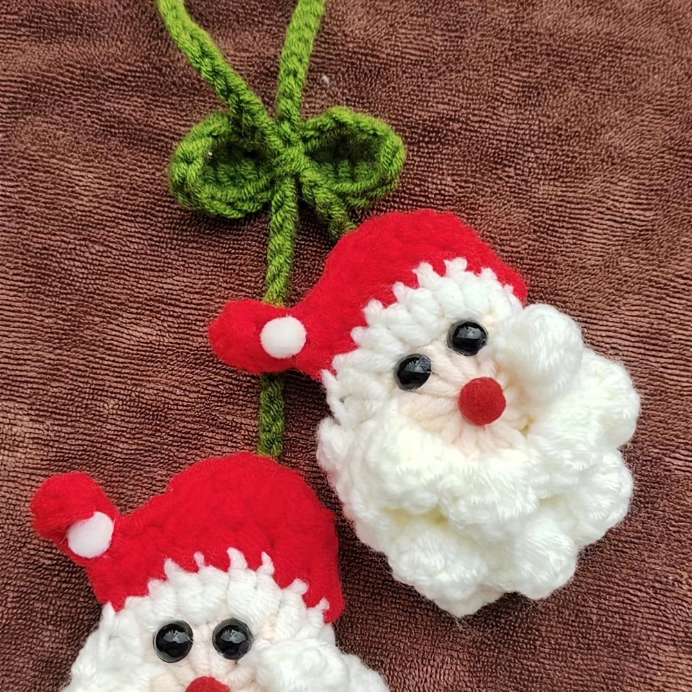 Santa Claus Car Decoration Cute Hand Braided Hanging - Temu