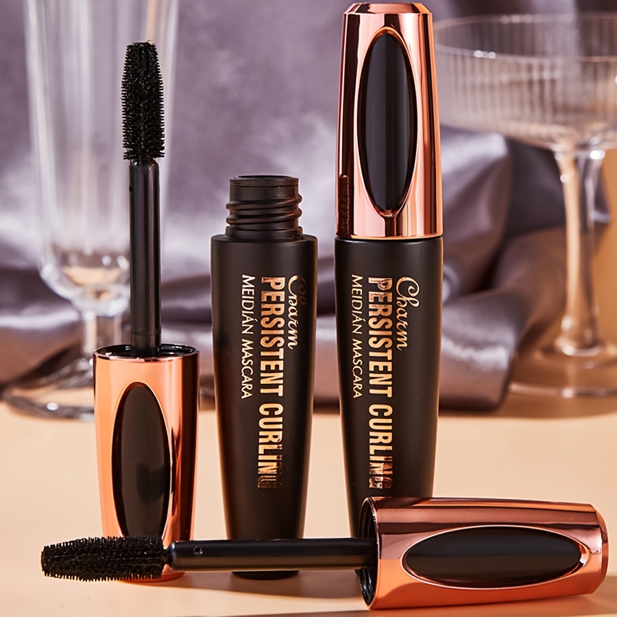 Volumizing Mascara 4D Silicone Brush Head Waterproof Curling Holding Eyelashes