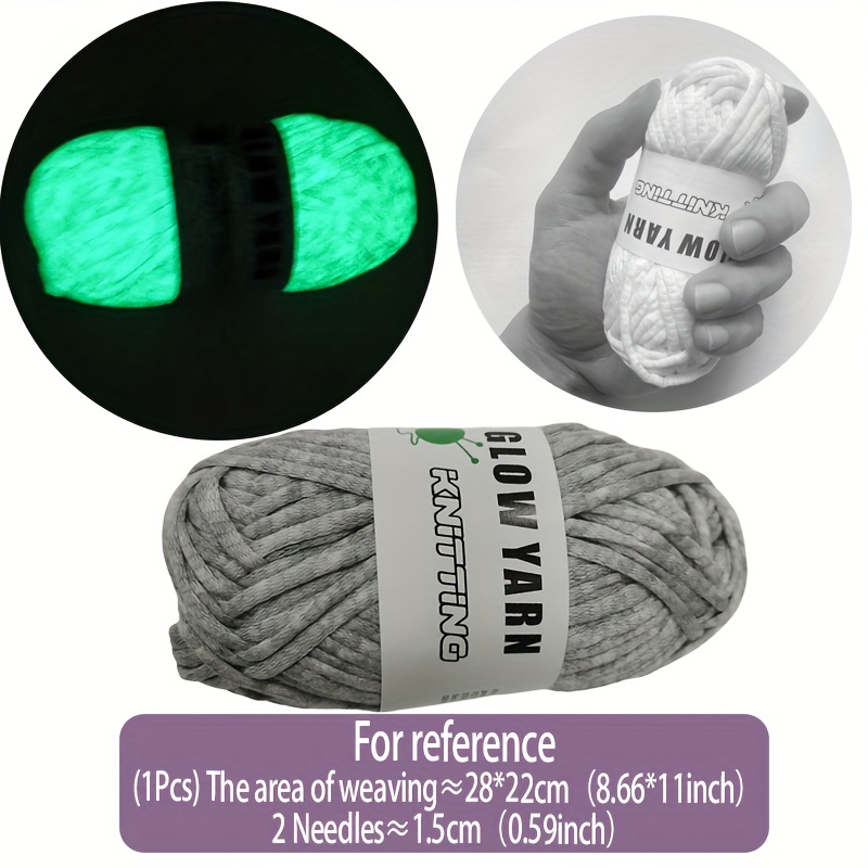 1000 Yards Diy Knitting Thread Luminous Yarn Glow In The - Temu