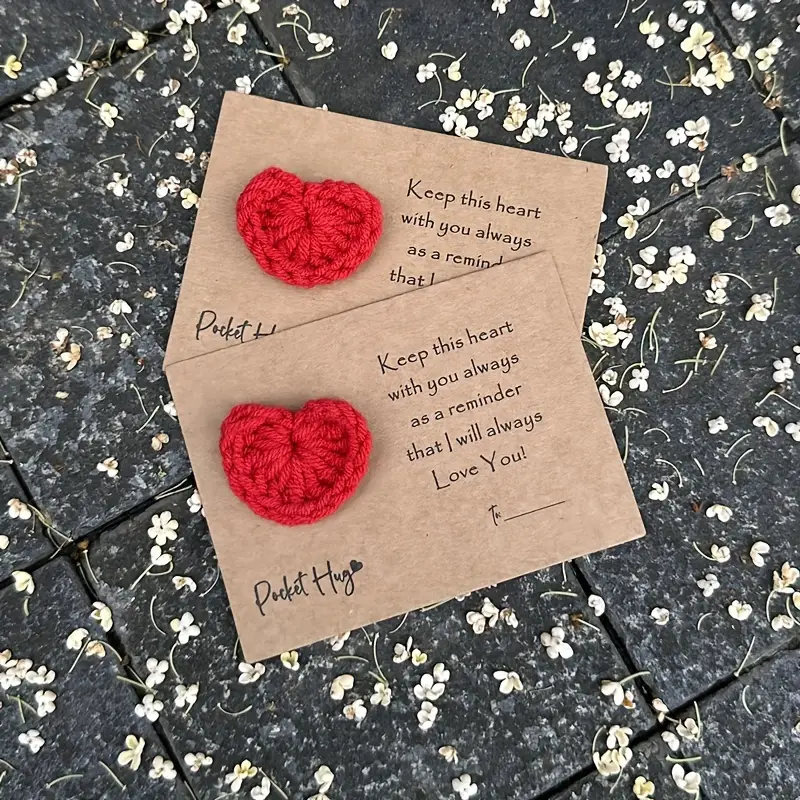 Heart Pocket Hug Keepsake Gifts Letterbox Gift Thinking - Temu