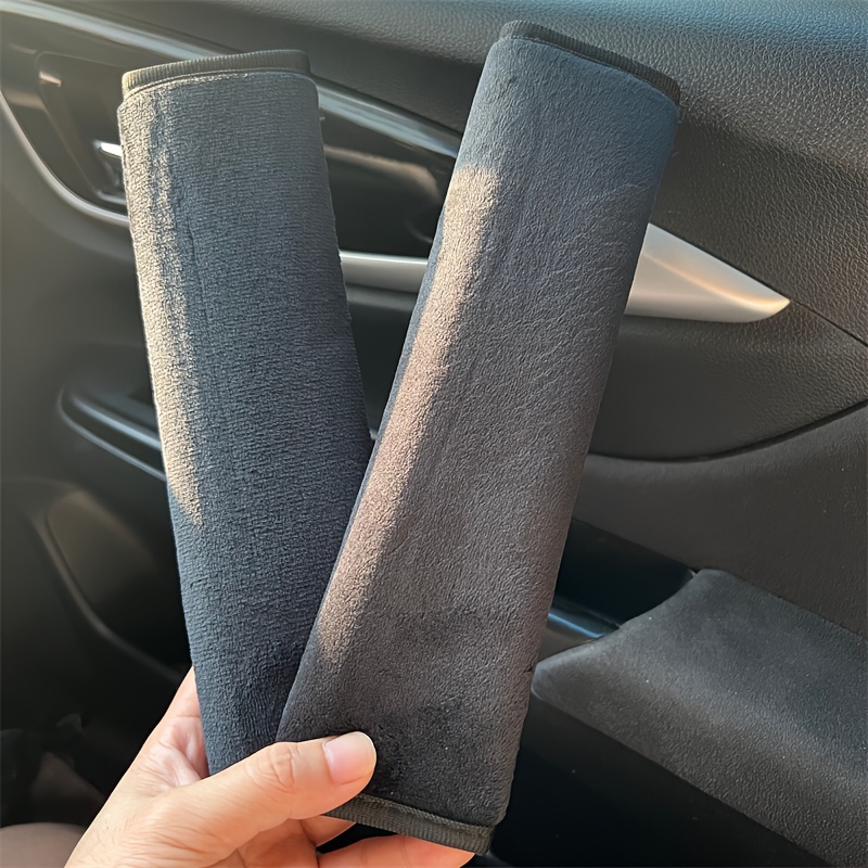 2pcs Car Safety Shoulder Protection Plush Seat Belt Interior Accessories