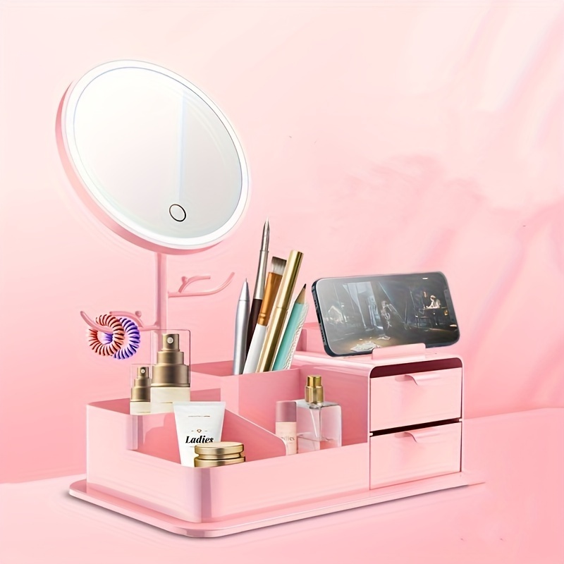 Miroir de poche compact avec lumière LED miroir pliable - Temu Canada
