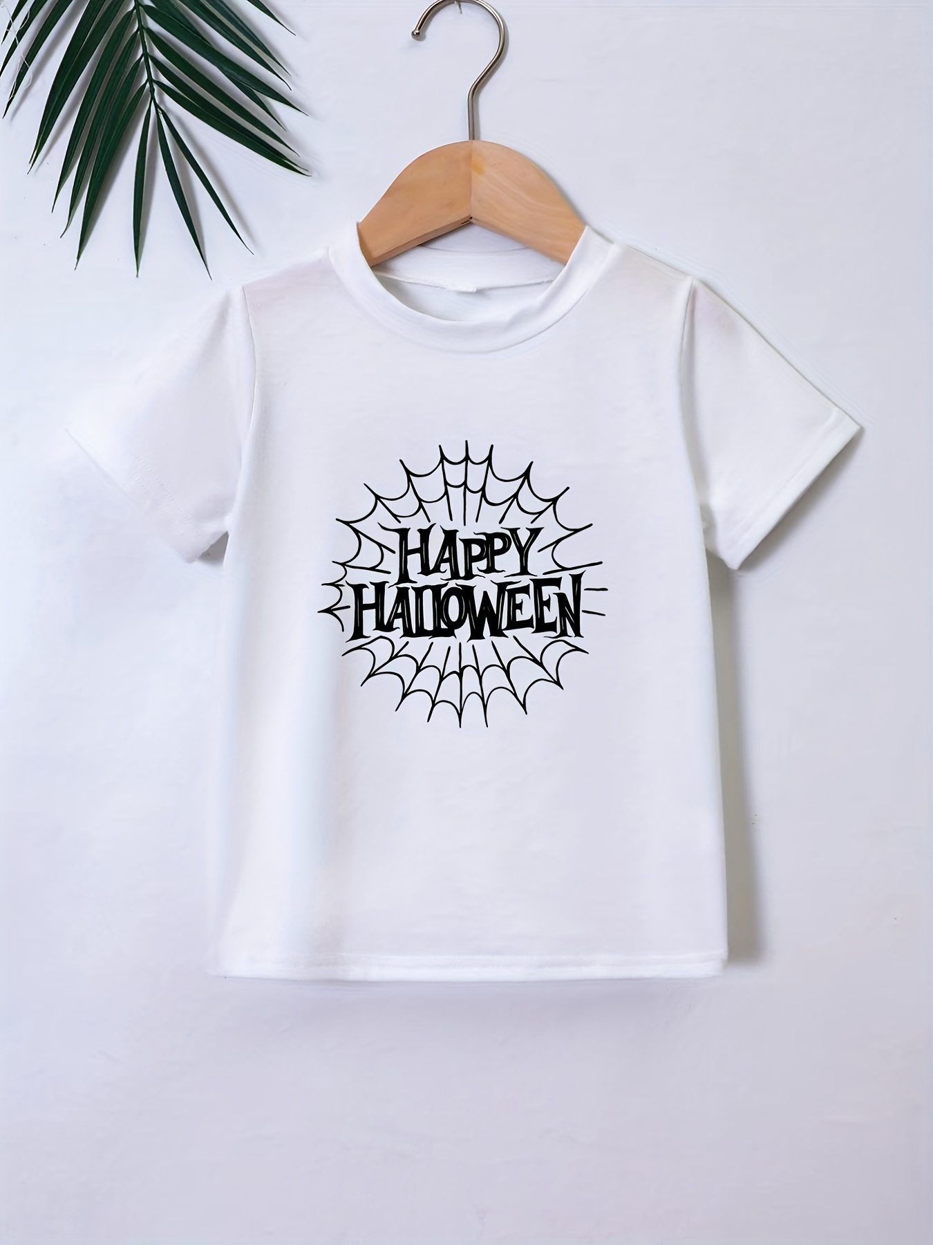 Happy Halloween Print T Shirt Tees For Kids Boys Casual Short