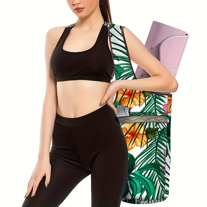 Fashionable Canvas Yoga Mat Bag Convenient Single Shoulder - Temu