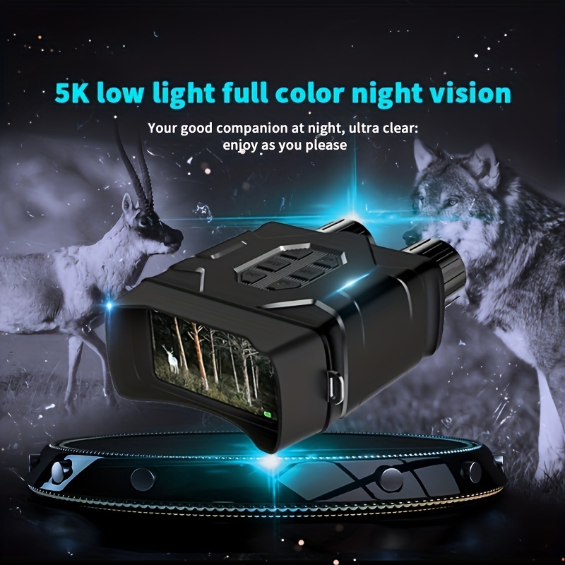 Monoculaire Vision Nocturne, 4K Lunette Vision Nocturne numérique Infrarouge  avec Zoom 8X Batterie Rechargeable 2000mAh, Vidéo 1080FHD : :  High-Tech