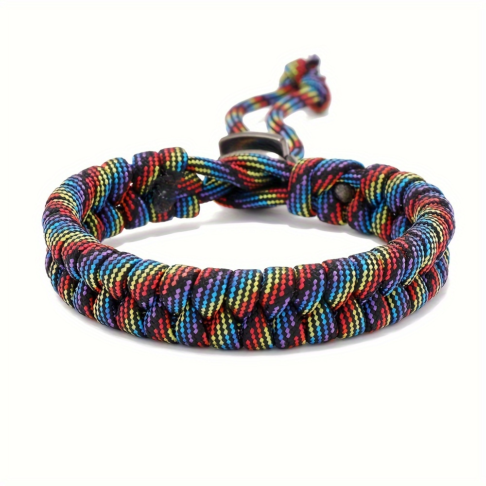 1pc Pulsera Supervivencia Paracord Exteriores Hombres - Temu Chile