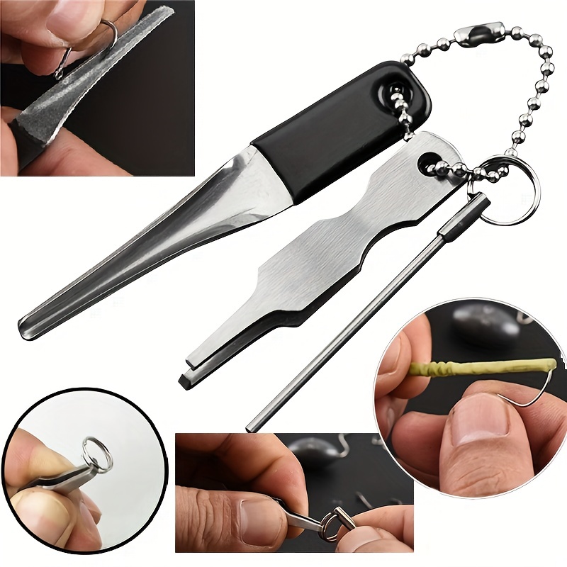 1Pcs Fishing Line Cutter 2 In 1 Stainless Steel Line Clipper Hook Eye  Cleaner Pin Fly