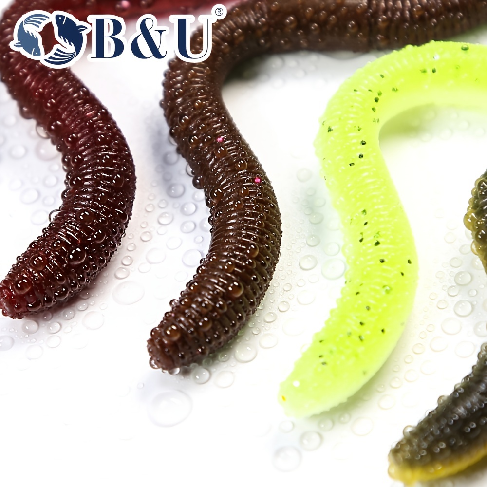 Lifelike Worm Soft Lure Earthworm Fishing Silicone - Temu Canada