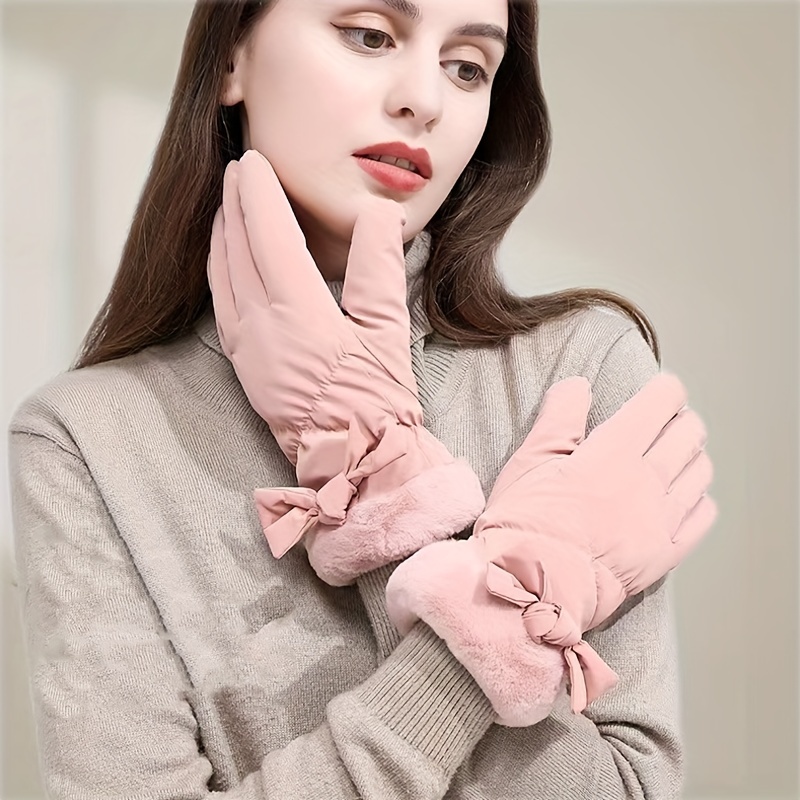 Guantes Antideslizantes Para Trabajo El Frio De Hombres Mujeres Negros  Invierno