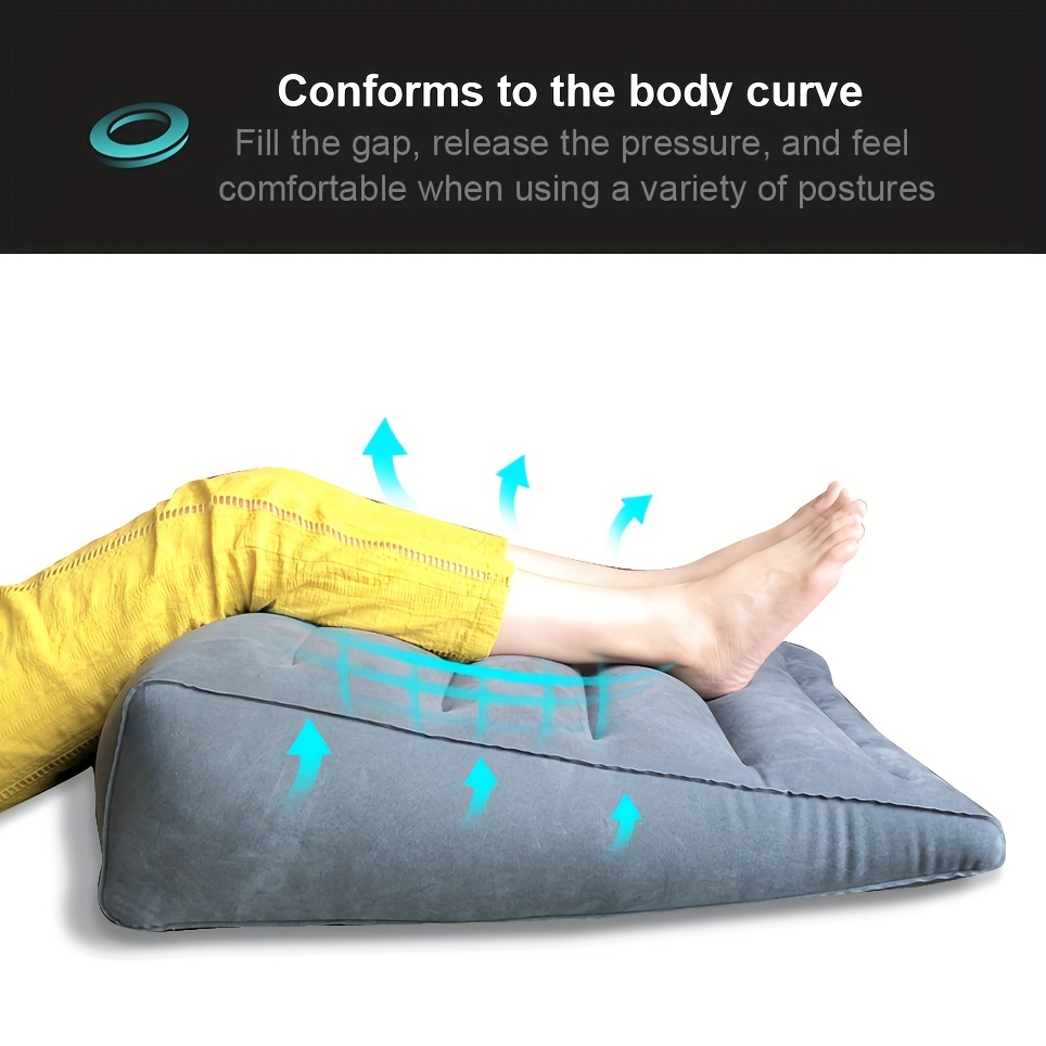 Portable Inflatable Wedge Pillow For Travel And Home Use - Lightweight And  Fast Inflating/deflating - Perfect For Bedroom, Office, And Living Room -  Temu