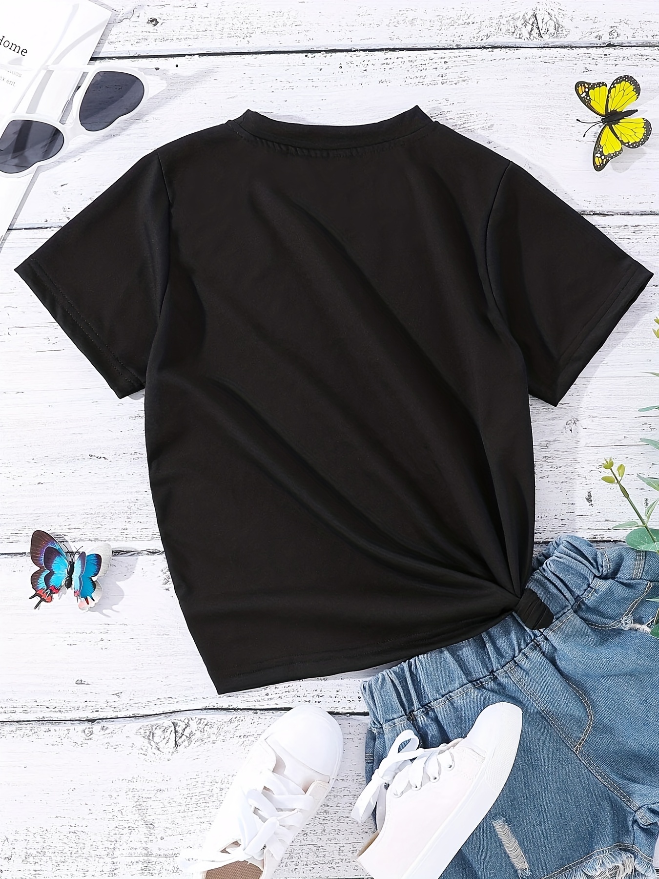  Little Cutie - Camiseta de manga corta con cuello