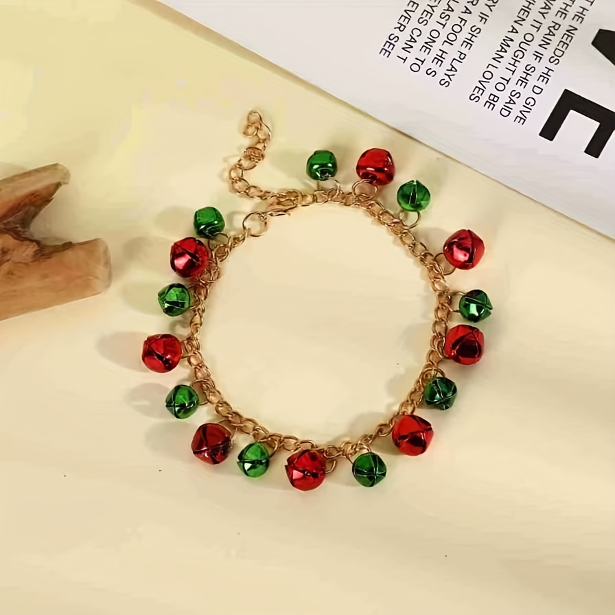 Christmas Decoration Small Bells Colorful Dance Earrings - Temu