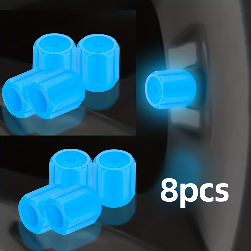 8pcs Integrated Luminous Valve Cap for Car Motorcycle Tire