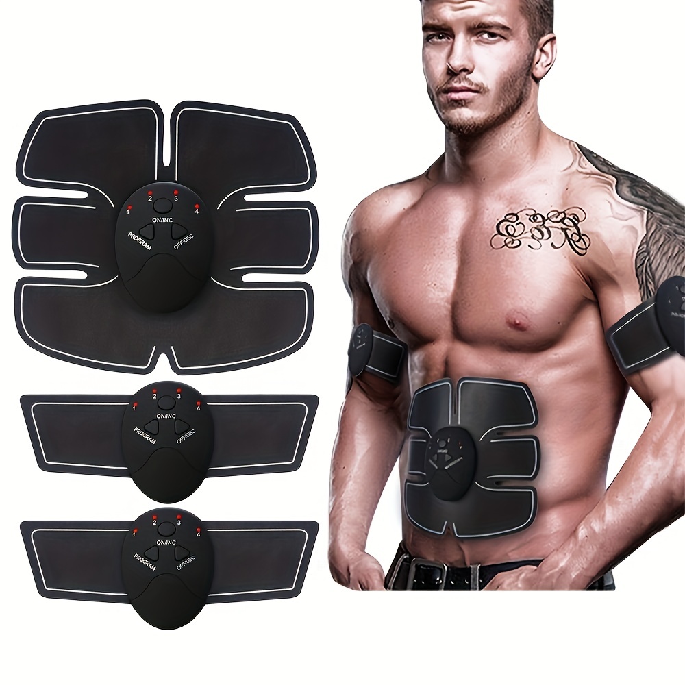 Abs Stimulator Muscle Toner for Men & Women - EMS Technology for Muscle Training - Home Office Exercise Ab Workouts