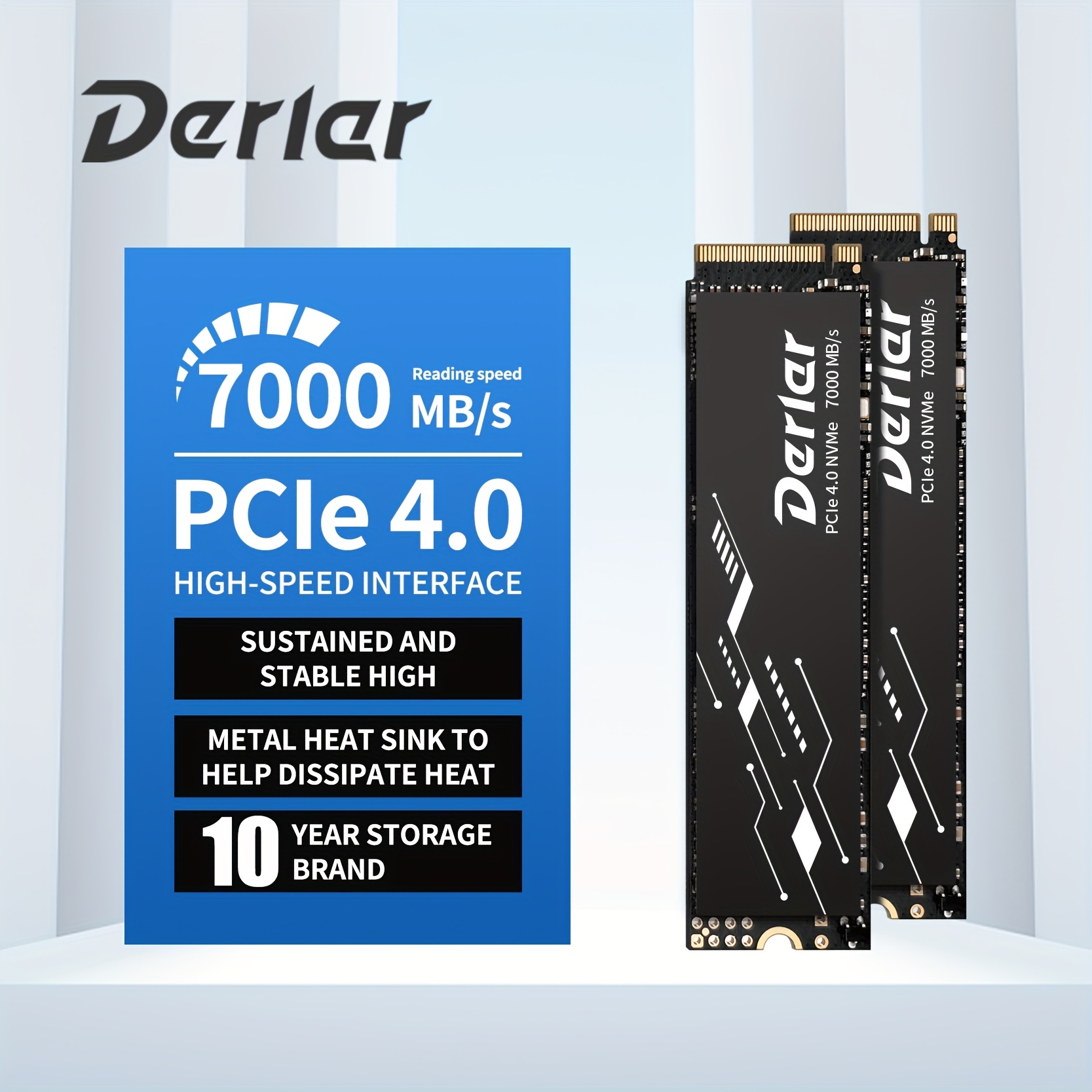 Derlar M.2 NVME PCIe 4.0 2280 2TB SSD Solid State Drive
