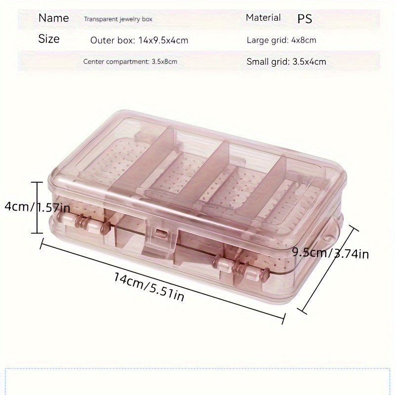 Transparent Storage Box Plastic Box Small PS Storage Box Mini