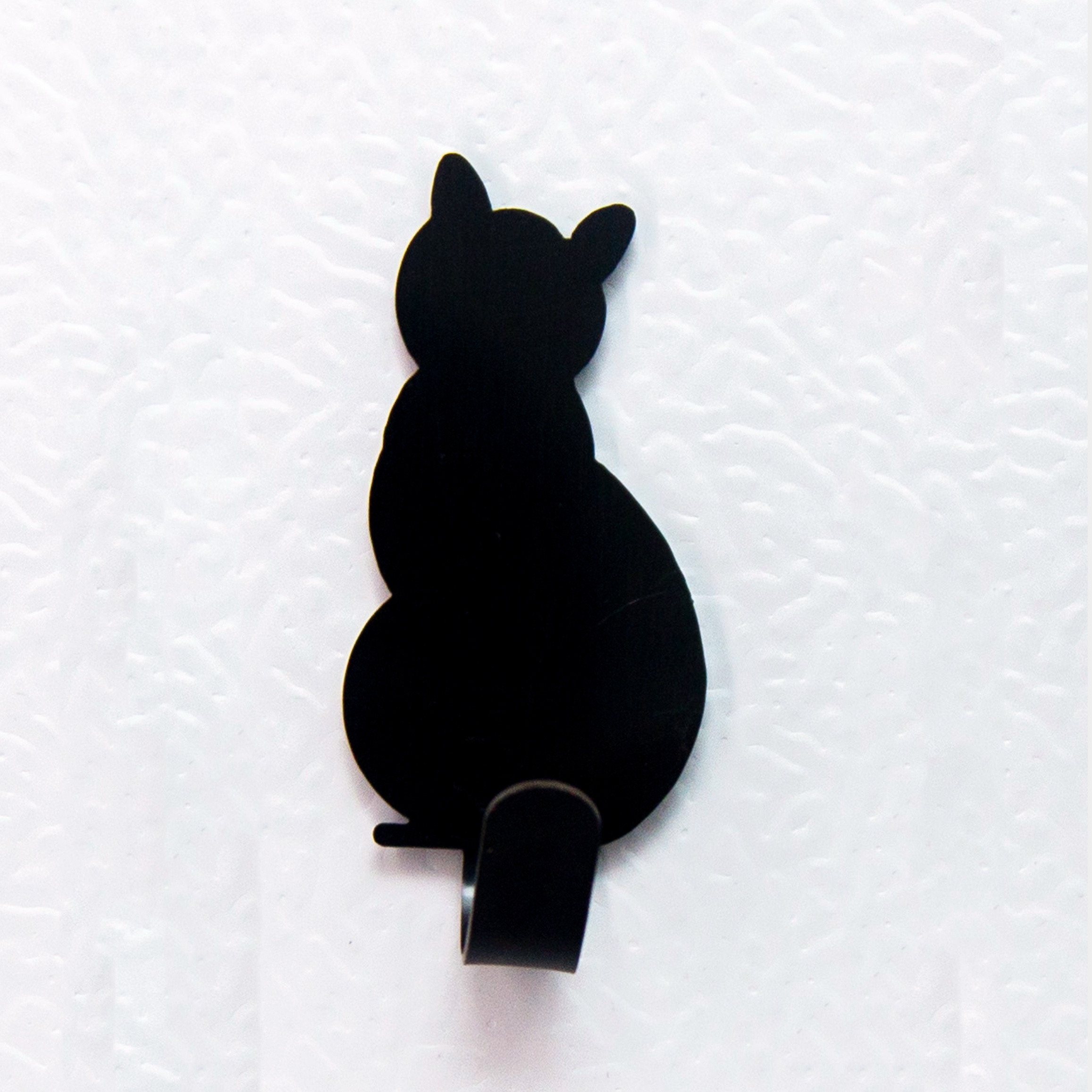 2pcs 304 Stainless Steel Wire Drawing Cat Viscose Strong Load-bearing Anti-rust Hook, Hanging , Stationery, Gadgets, Office Cubicle/study/gaming Room