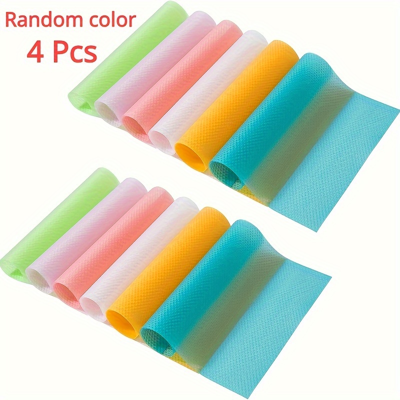 2pcs Random Solid Color Moisture Proof Drawer Liner, Silicone