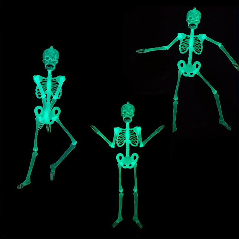 1 Stück Halloween dekoration Leuchtendes Skelett Skelett 35 - Temu