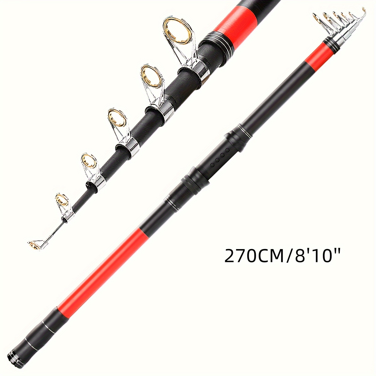 Haut Ton Telescopic Fishing Rod Stainless Steel Fishing Pole