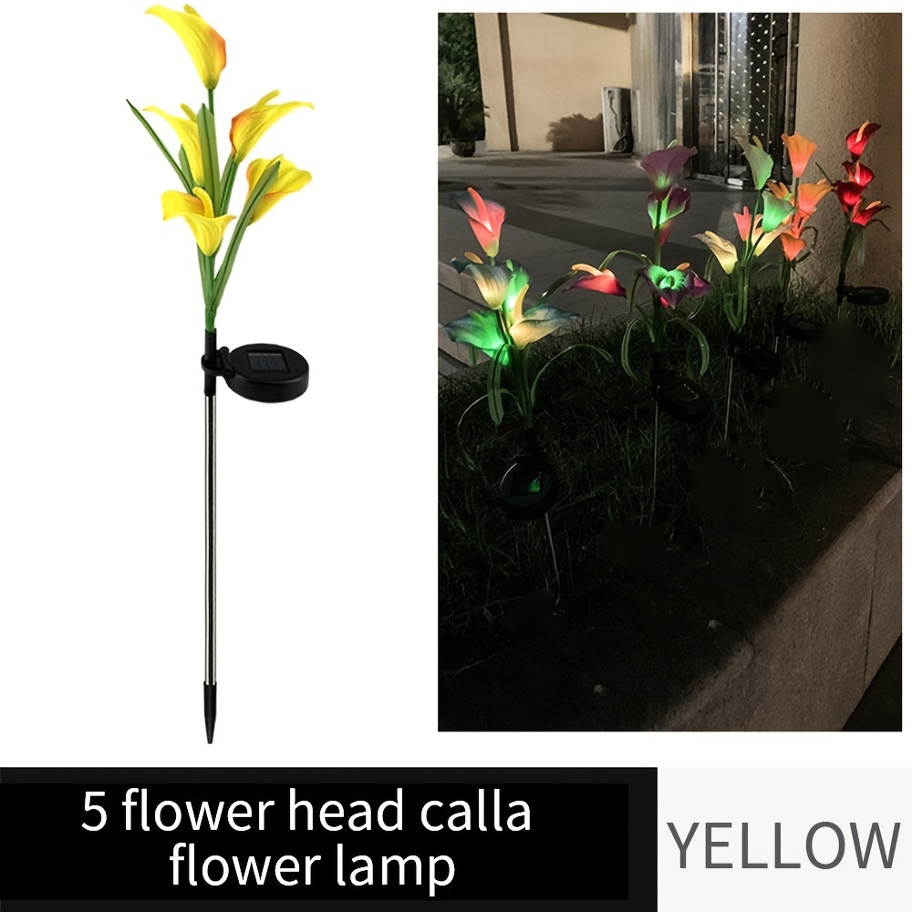 calla lily solar light