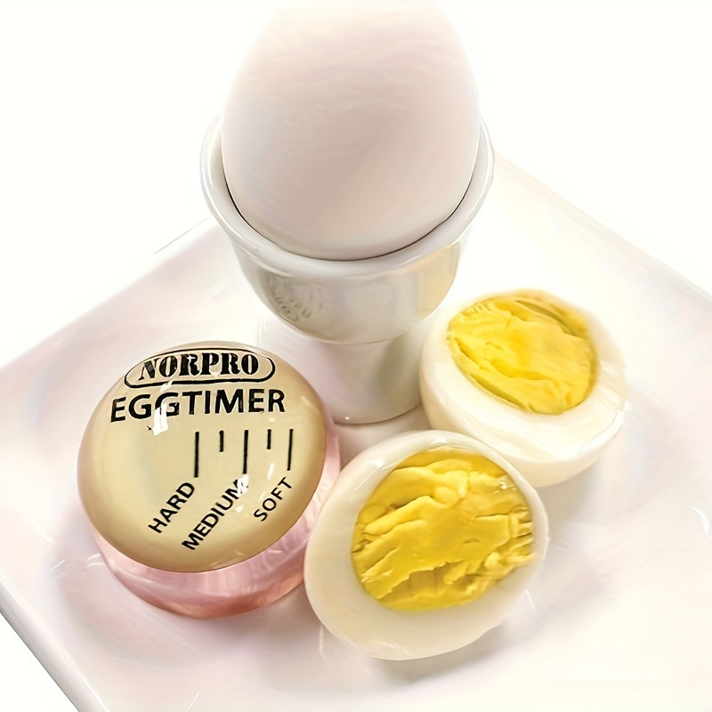 Egg Timer Sensitive Hard & Soft Boiled Color Changing Indicator Tells When  Eggs are Ready (Yellow 2pcs)