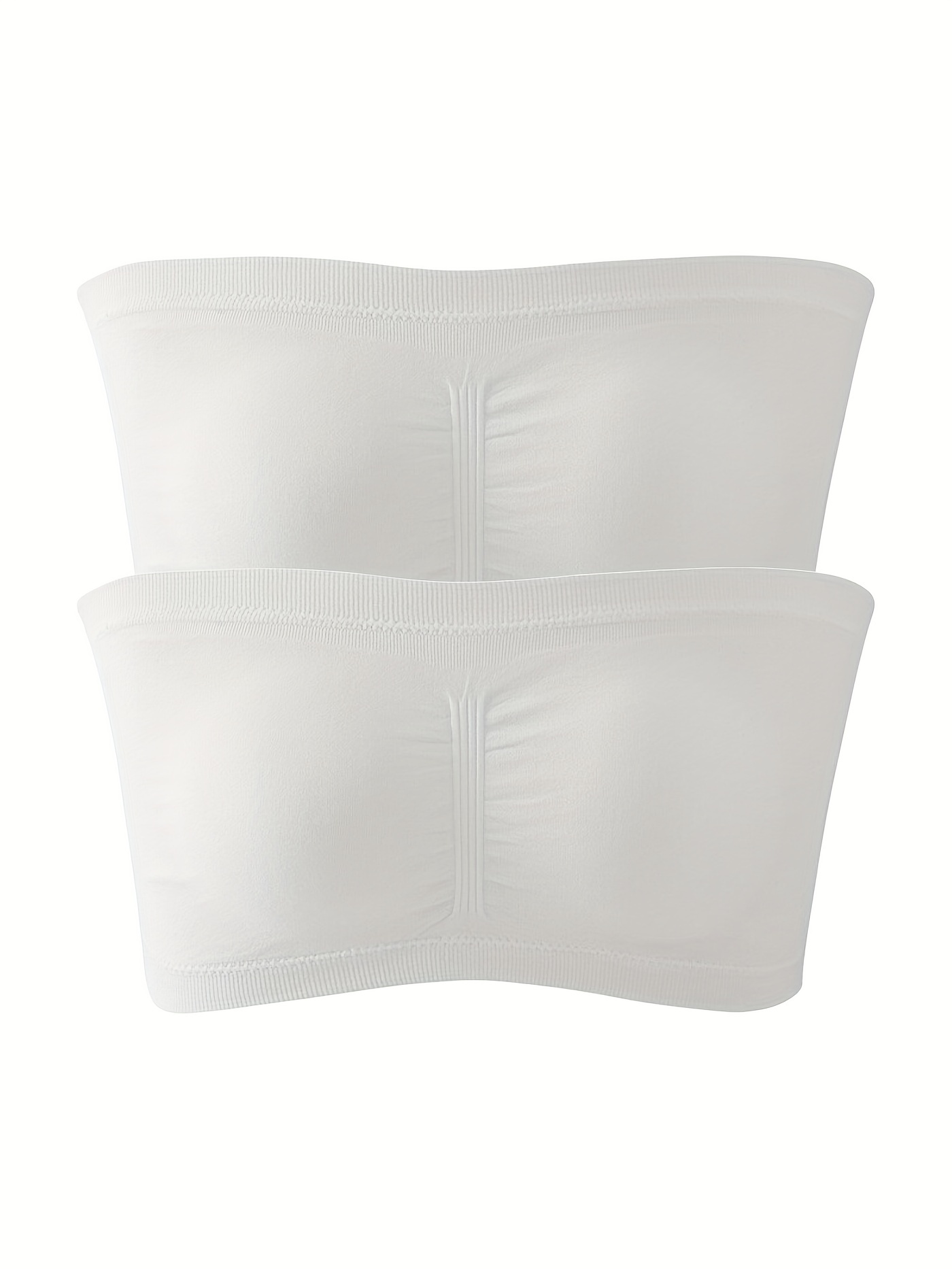 2 Pack Plus Size Solid Wireless Bra Set