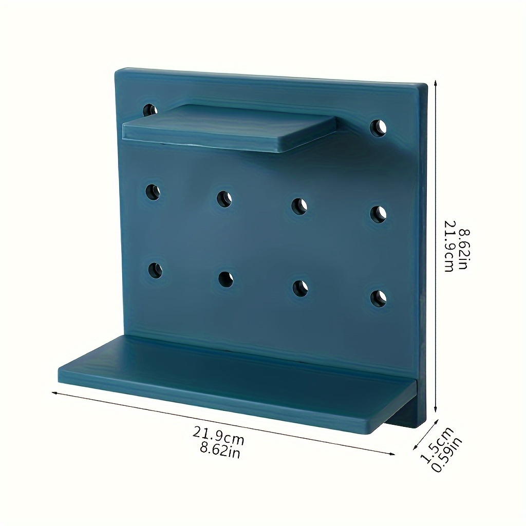 Wall Mounted Pegboard Organizer Plastic Display Rack For - Temu