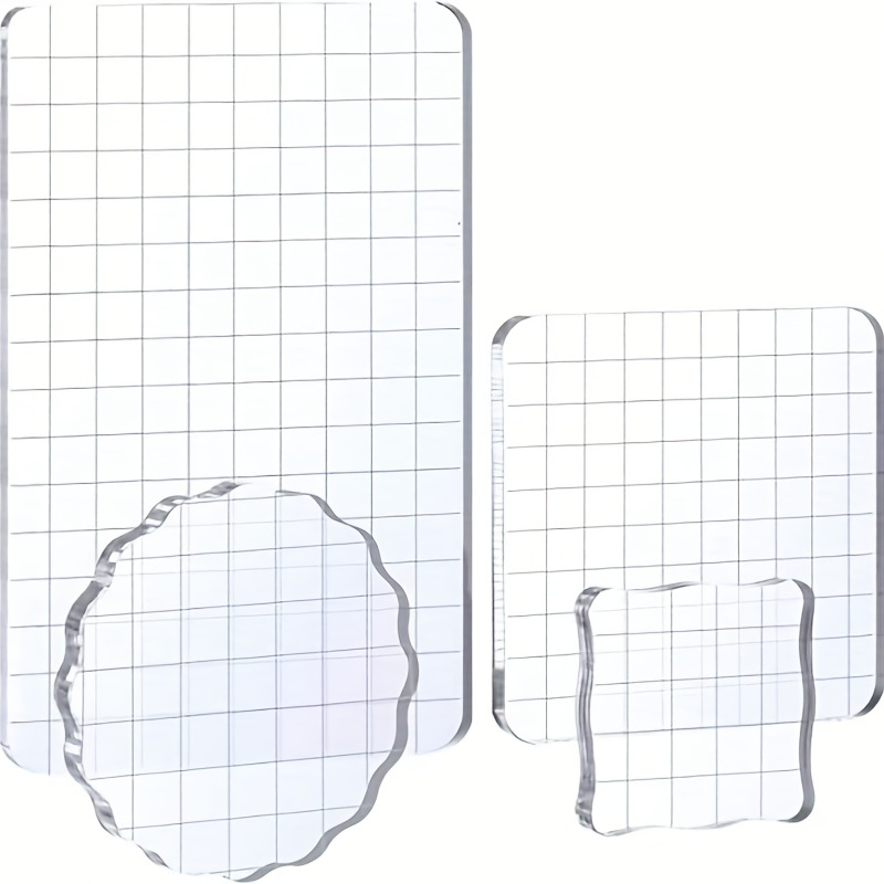 Thick Clear Acrylic Stamp Block - Perfect For Diy Scrapbooking