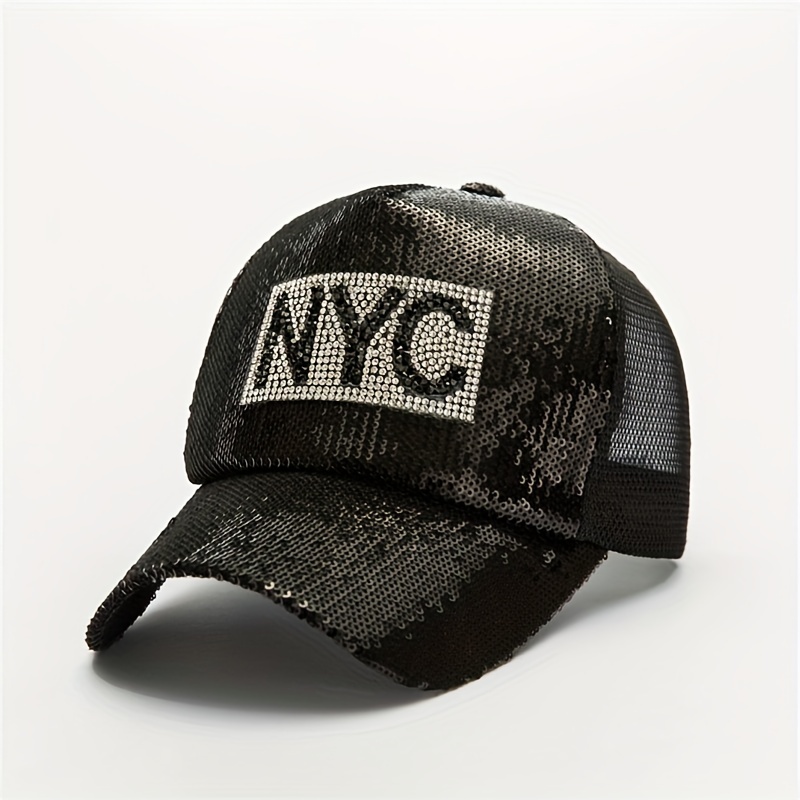 New York Yankees Women's Glitter 9FORTY Adjustable Hat