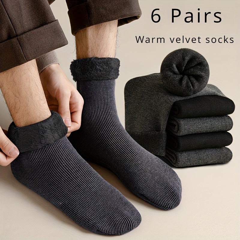 3 paires homme chaussettes laine chaudes epaisse respirantes pour hiver et  froid