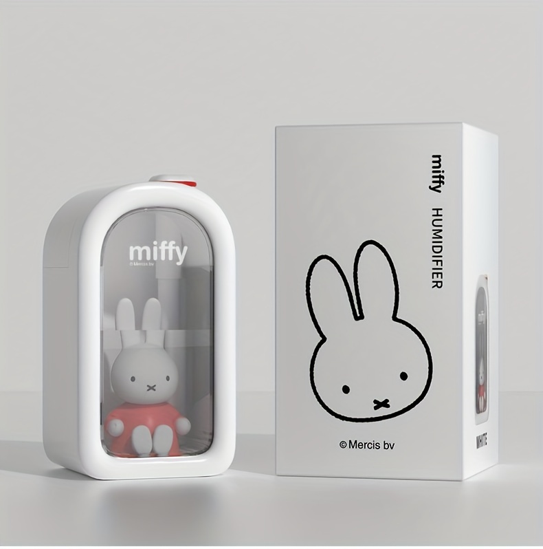 1pc 380ml cool mist humidifier cute rabbit air humidifier 380ml enlarge water tank 50ml h spray volume 2 working modes intermittent mist 3seconds on 3 seconds off continuous mist home decor room decor back to school supplies winter essential details 8