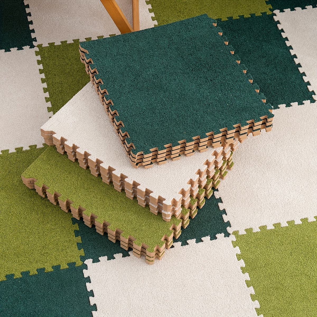 Soft Interlocking Foam Mats: Fluffy Carpet Tiles For Plush - Temu