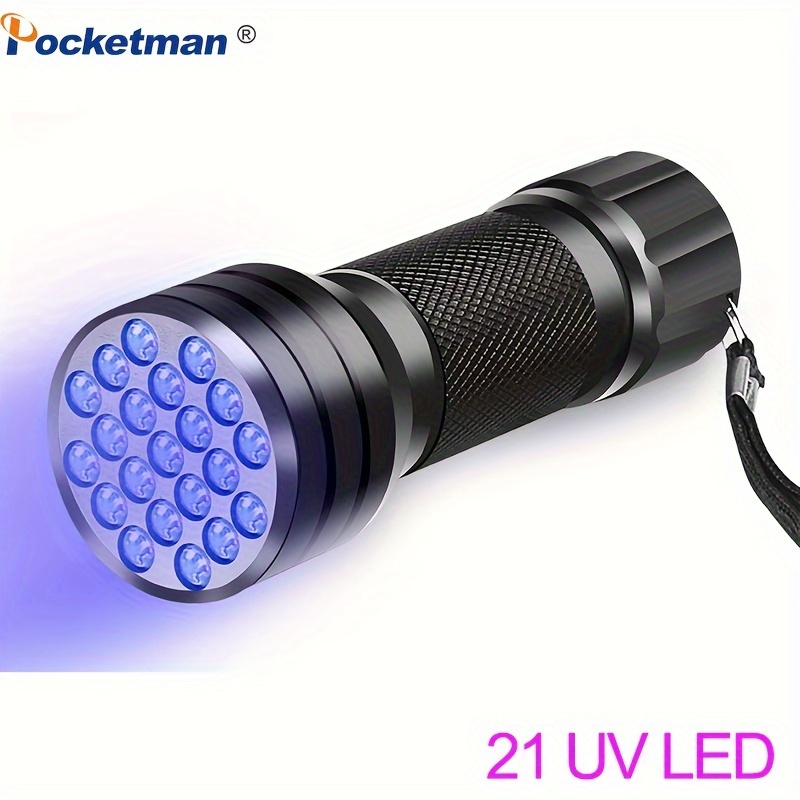 Linterna Ultravioleta De 21 Led UV - ¡Múltiples Usos! - Tienda8