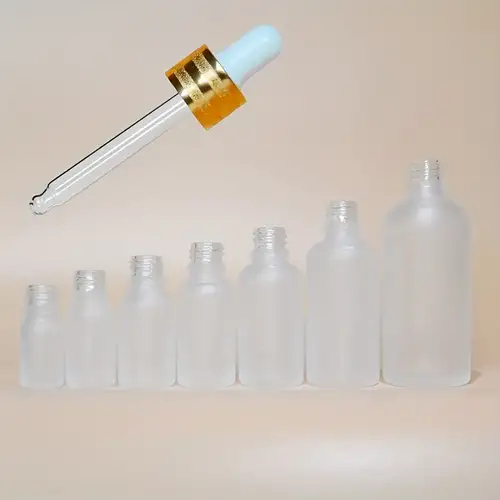Flacons compte-gouttes résistants aux UV en verre enduit noir de 1 oz  (paquet de 6), flacons anti-UV pour huiles essentielles et aromathérapie 
