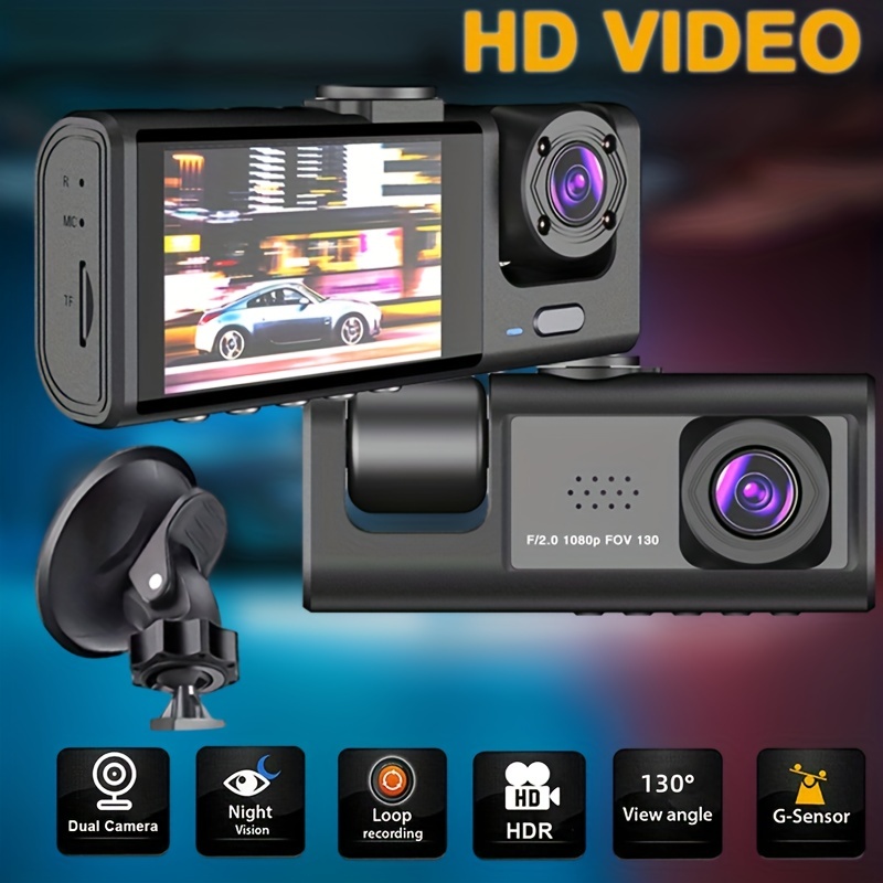 dual car camera with night vision