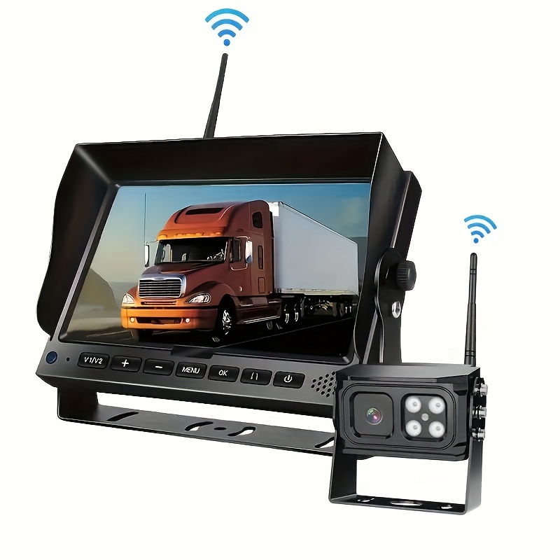 Hd 1080p Digital Wireless Backup Camera Kit 12v/24v Mdvr - Temu