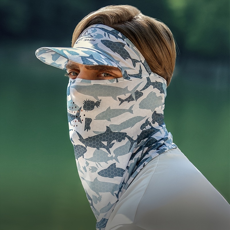 Outdoor Fishing Sunscreen Viscose Mask Ice Silk Neck - Temu