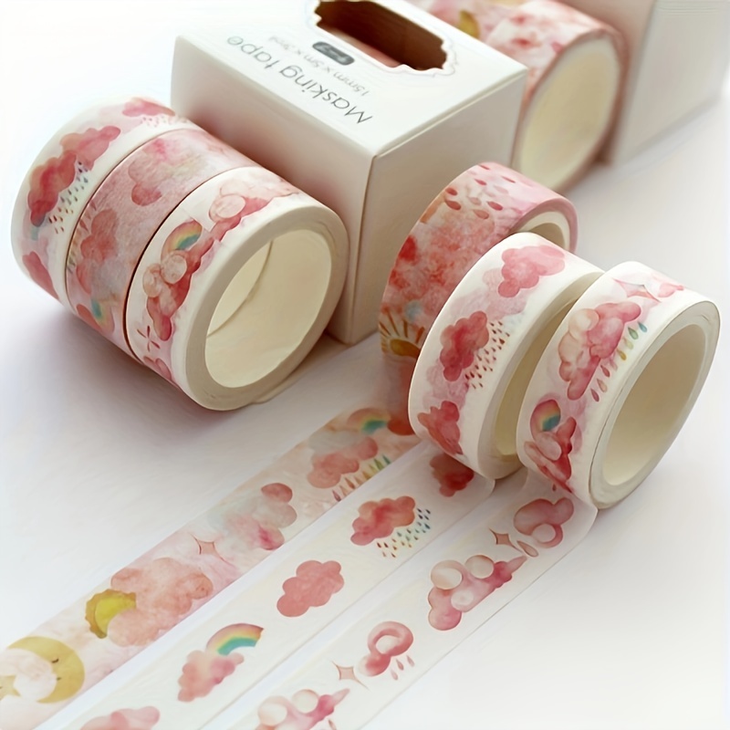 Creative Heart Grass Cartoon Washi Tape, Lace Narrow Border Hand Account  Book Tape,, Used For Diary Album Tape Diy Decoration Border, Can Be Torn  Dividing Line Decoration Tape, - Temu